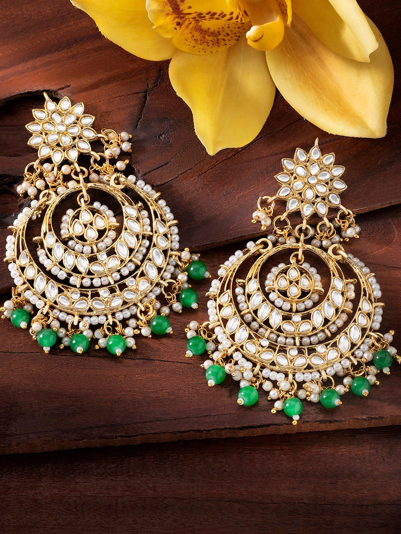 Chitrali Tourmaline Green Earring Online Jewellery Shopping India | Yellow  Gold 14K | Candere by Kalyan Jewellers